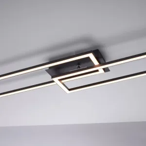 Stropné svietidlo čierne 101 cm vrátane LED 3-stupňovo stmievateľné - Georgi
