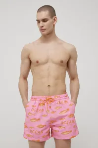 Plavkové šortky Paul Smith ružová farba