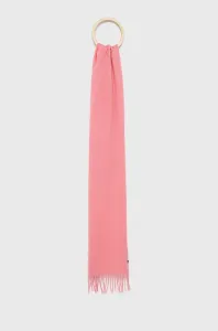 Vlnený šál Paul Smith ružová farba, jednofarebný