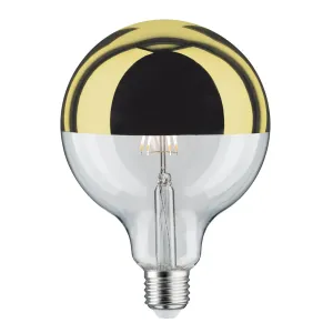 LED žiarovka E27 G125 827 6,5W Head mirror gold