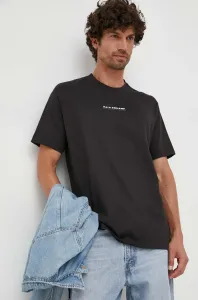 Bavlnené tričko Paul&Shark čierna farba, s potlačou #9081527