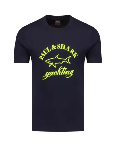 Bavlnené tričko Paul&Shark s potlačou