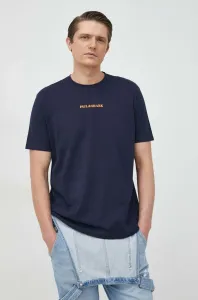 Bavlnené tričko Paul&Shark tmavomodrá farba, s potlačou #7543239