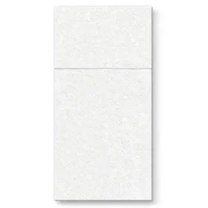 PAW - Vrecká na príbory AIRLAID 40x40cm Unicolor White, 25 ks/bal