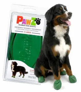 PAWZ topánka ochranná pre psy XL čierna/tmavo zelená 12ks/bal