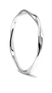 PDPAOLA Minimalistický strieborný prsteň SPIRAL Silver AN02-804 56 mm