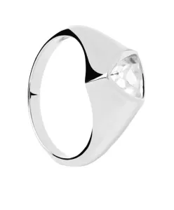 PDPAOLA Strieborný prsteň Triangle Shimmer Essentials AN02-986 54 mm