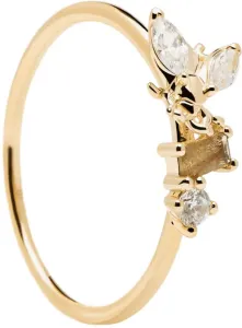 PDPAOLA Nežný pozlátený prsteň s krásnou včelkou Revere Gold AN01-219 56 mm