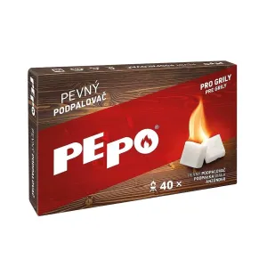 PE-PO pevný podpaľovač – škatuľka 40 podpalov