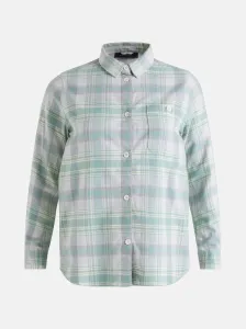 Košeľa Peak Performance W Cotton Flannel Shirt Zelená Xs