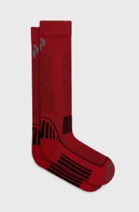 Ponožky s prímesou vlny Peak Performance červená farba