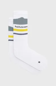 Ponožky Peak Performance dámske, biela farba