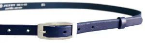 Penny Belts Dámsky kožený opasok 15-2-56 dark blue 100 cm