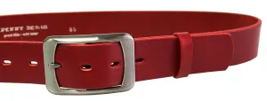 Penny Belts Dámsky kožený opasok 16293 red 105 cm