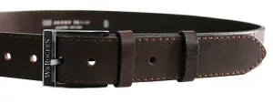 Penny Belts Pánsky kožený opasok 17-1-40 brown 100 cm
