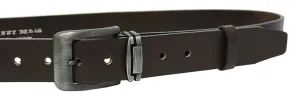Penny Belts Pánsky kožený opasok 507-40 brown 100 cm
