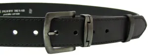 Penny Belts Pánsky kožený opasok 9-1-60 black 105 cm