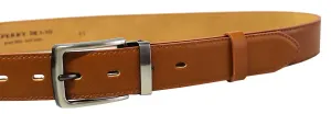 Penny Belts Pánsky kožený spoločenský opasok 35-020-2-42 brown 100 cm