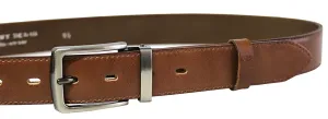 Penny Belts Pánsky kožený spoločenský opasok 35-020-2-48 brown 115 cm