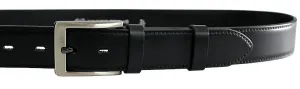 Penny Belts Pánsky kožený spoločenský opasok 35-020-4-60 black 100 cm