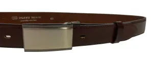 Penny Belts Pánsky kožený spoločenský opasok 35-020-4PS-40 brown 100 cm