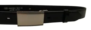 Penny Belts Pánsky kožený spoločenský opasok 35-020-4PS-60 black 110 cm