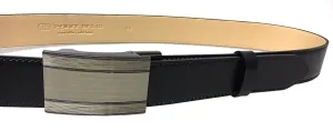 Penny Belts Pánsky kožený spoločenský opasok 35-020-A7 black 105 cm