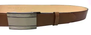 Penny Belts Pánsky kožený spoločenský opasok 35-020-A7 brown 100 cm