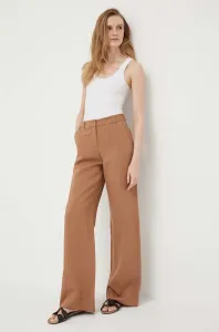Nohavice Pennyblack dámske, hnedá farba, široké, vysoký pás #8469050