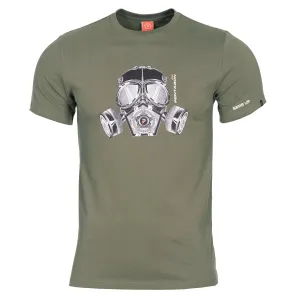 Pánske tričko Gas mask Pentagon® – Olive Green  (Farba: Olive Green , Veľkosť: XL)