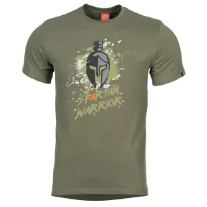 Pánske tričko PENTAGON® Spartan Warrior - zelené (Farba: Zelená, Veľkosť: XL) #2372428
