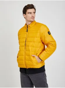 Yellow Mens Quilted Winter Jack Pepe Jeans Jack - Men