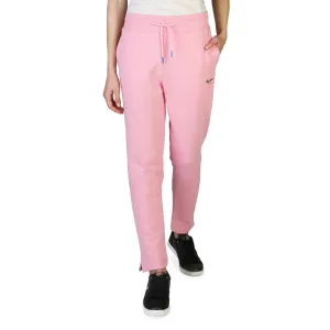 Bavlnené nohavice Pepe Jeans Calista Pants dámske, ružová farba, jednofarebné