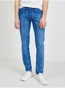 Blue Mens Slim Fit Jeans Jeans Cash Jeans Jeans - Men #609860