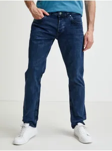 Straight fit pre mužov Pepe Jeans - tmavomodrá #672156