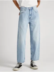 Svetlomodré dámske široké džínsy Pepe Jeans Dover #6900788