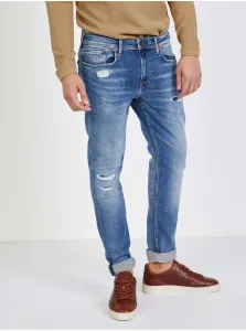 Light Blue Men's Straight Fit Jeans Jeans Finsbury Jeans JeansBury - Men #733110