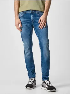 Blue Men's Straight Fit Jeans Jeans Finsbury Jeans - Men #716063