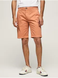 Kraťasy pre mužov Pepe Jeans - oranžová #6386738