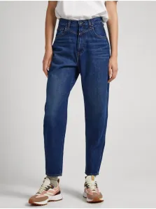 Modré dámske mom džínsy Pepe Jeans Rachel #7506182