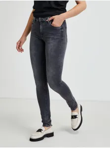 Dark Grey Womens Slim Fit Jeans Jeans Regent - Women