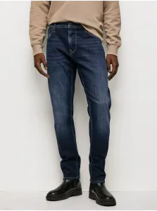 Dark Blue Men's Straight Fit Jeans Jeans Stanley Jeans - Mens #655185