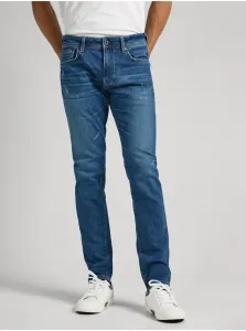 Modré pánske slim fit džínsy Pepe Jeans Stanley #7302230