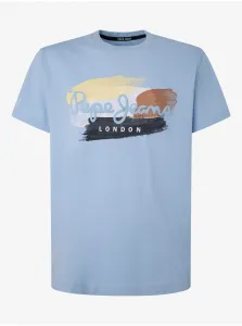 Light Blue Men's T-Shirt Pepe Jeans Aegir - Men #715996