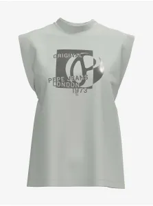 White Women's T-Shirt with Print Pepe Jeans Avis - Women