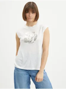 White Women's T-shirt with Pepe Jeans Avis - Women #721069