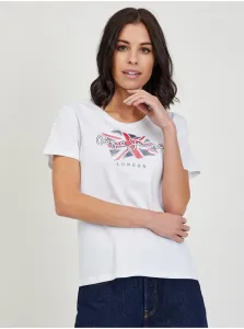 White Women's T-Shirt Pepe Jeans Poppy - Women #639819