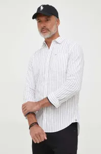 Bavlnená košeľa Pepe Jeans Crovie pánska, biela farba, regular, s klasickým golierom