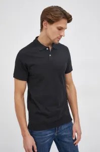 Bavlnené polo tričko Pepe Jeans Vincent čierna farba, jednofarebné #191942