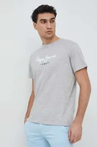 Bavlnené tričko Pepe Jeans Eggo šedá farba, s potlačou #7414227
